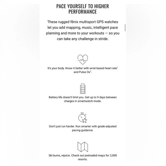 Garmin fēnix 6S Pro - Rose Gold Bezel with White Strap - Picture 8 of 16